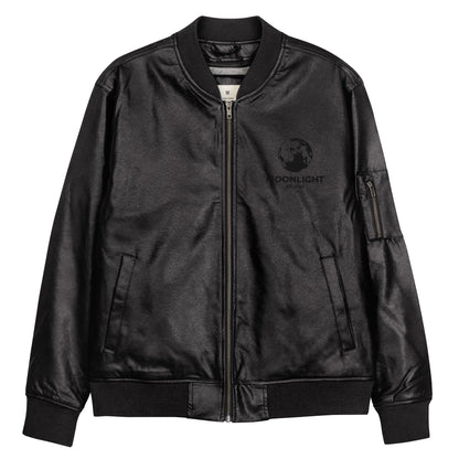 Blouson aviateur en simili cuir Moonlight